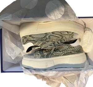 P448 Soho Python-Embossed Leather Platform Sneakers